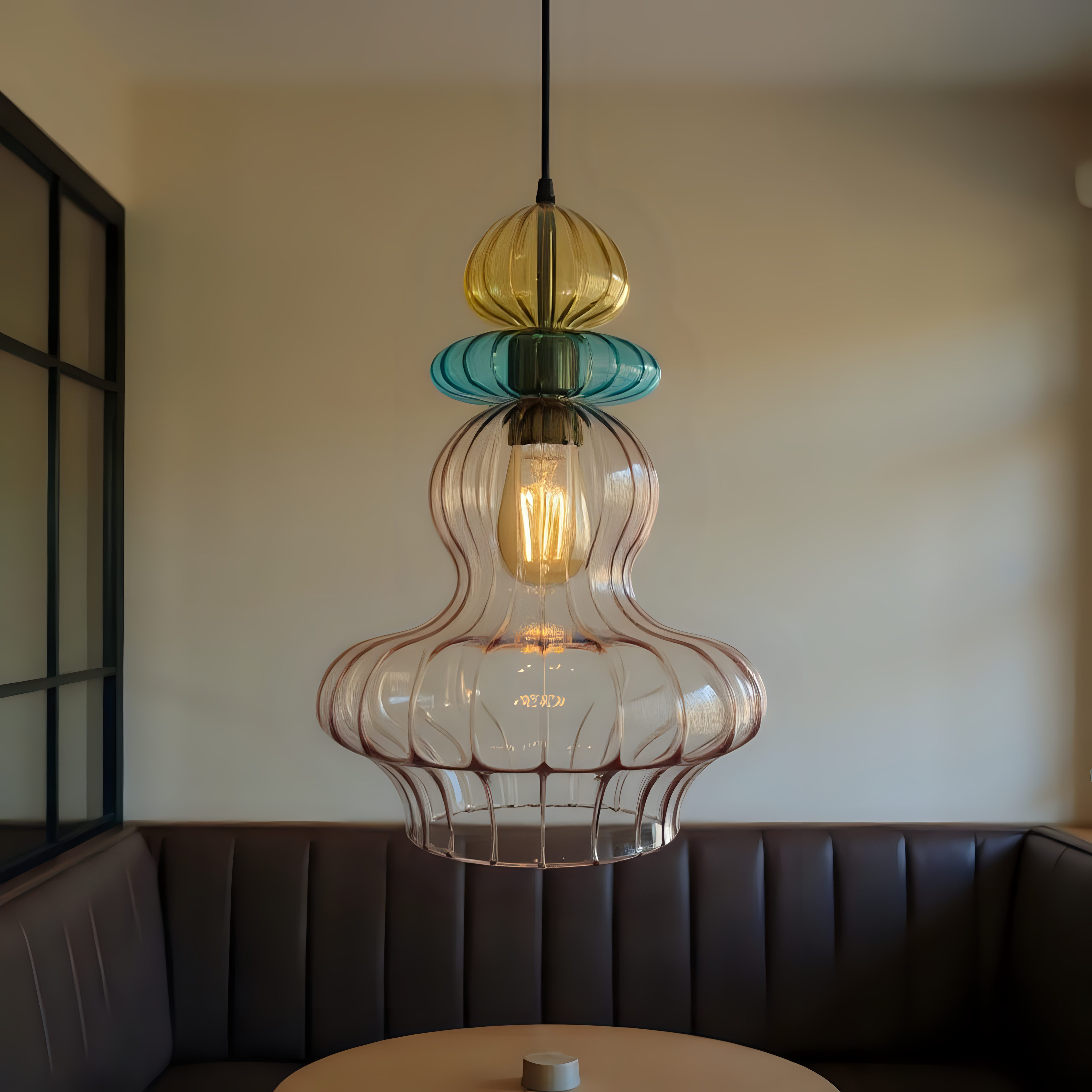 Hand Blown Glass Pendant Light